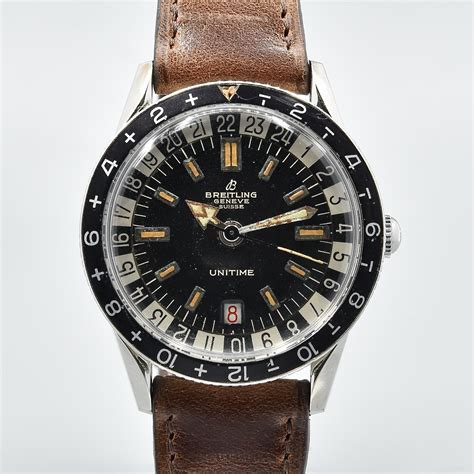 breitling geneve unitime 2610 aftermarket bezel|Breitling Unitime ref. 2610, 1961 .